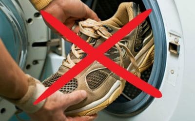 Laufschuhe in der Waschmaschine
