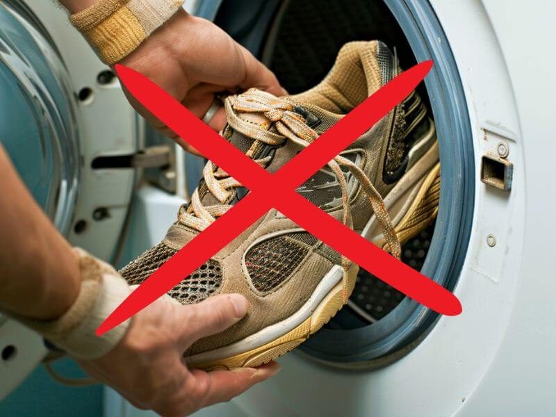 Laufschuhe nicht in der Waschmaschine waschen